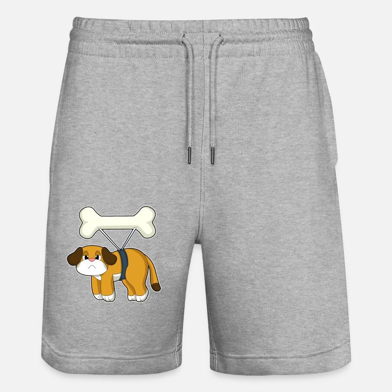 Os de chien - Short de jogging bio TRAINER Stanley/Stella unisexe - gris chiné