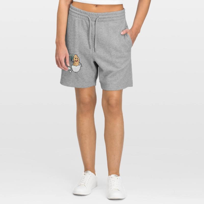 Easter Peanut Spring Easter Egg Flora Eggshell Stanley/Stella Trainer Unisex Organic Jogging Shorts