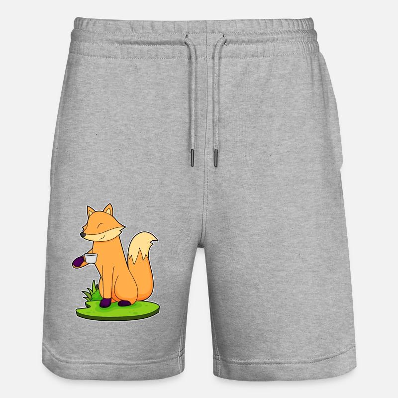 Coupe de café Fuchs - Short de jogging bio TRAINER Stanley/Stella unisexe - gris chiné