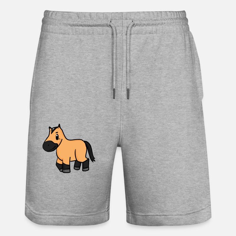 Cheval - Short de jogging bio TRAINER Stanley/Stella unisexe - gris chiné