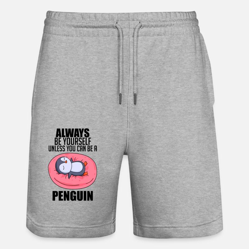 Penguin Penguins Dicton - Short de jogging bio TRAINER Stanley/Stella unisexe - gris chiné