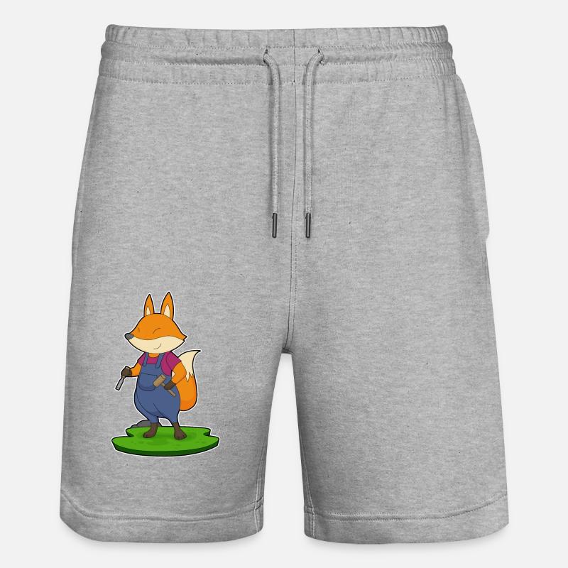 Ciseau marteau Fox Craftsman - Short de jogging bio TRAINER Stanley/Stella unisexe - gris chiné