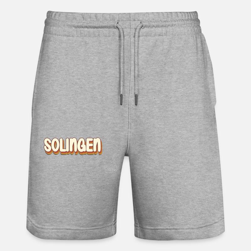 Solingérine Solinger Solingen - Short de jogging bio TRAINER Stanley/Stella unisexe - gris chiné