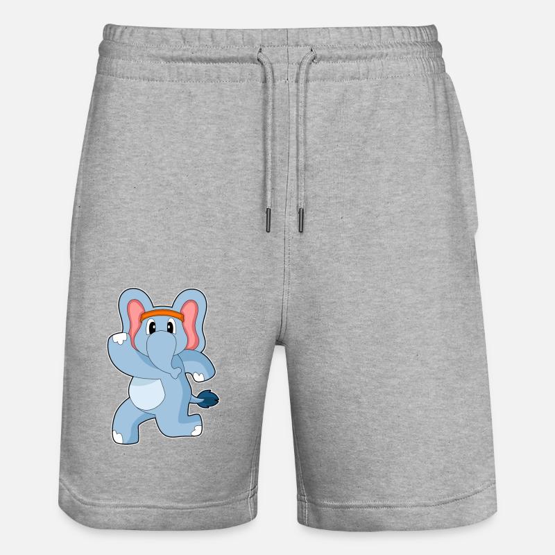 Elephant Jogger Jogging - Short de jogging bio TRAINER Stanley/Stella unisexe - gris chiné