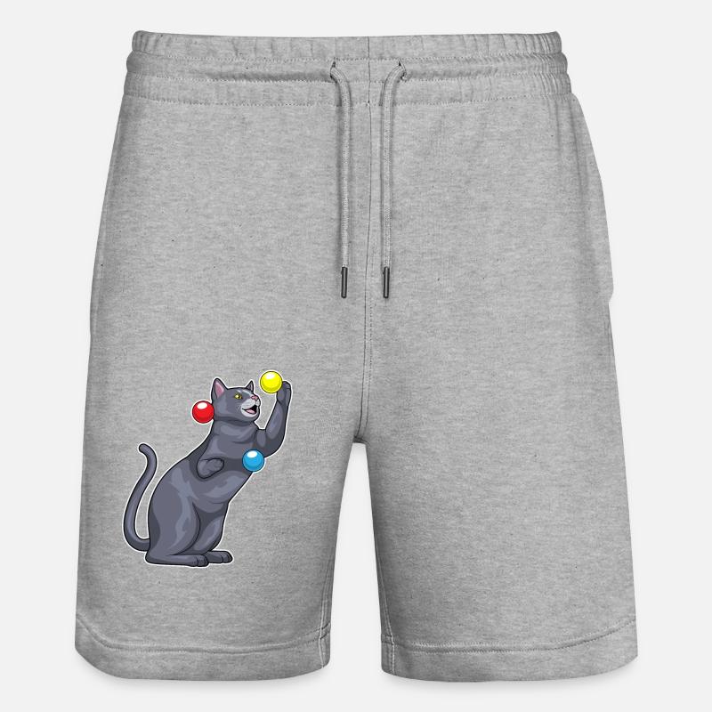 Jongleur de chat jongleur - Short de jogging bio TRAINER Stanley/Stella unisexe - gris chiné
