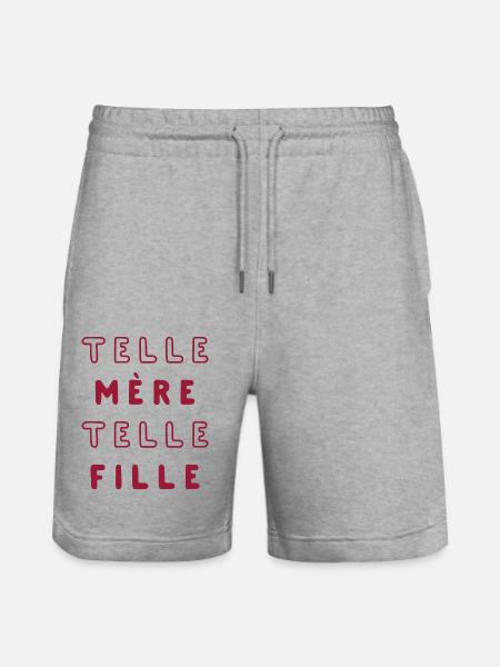 TELLE MÈRE TELLE FILLE - Short de jogging bio TRAINER Stanley/Stella unisexe - gris chiné