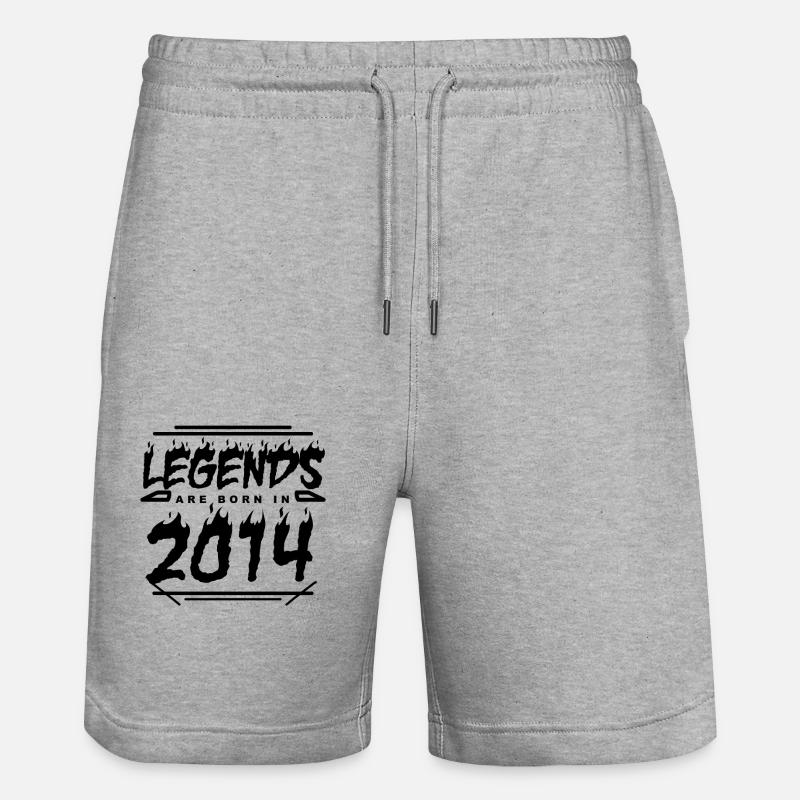 2014 - Année 2014 - Année 2014 - Short de jogging bio TRAINER Stanley/Stella unisexe - gris chiné