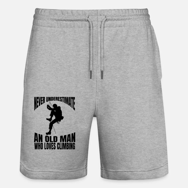 Alpinistes Escalade Escalade Alpinisme - Short de jogging bio TRAINER Stanley/Stella unisexe - gris chiné