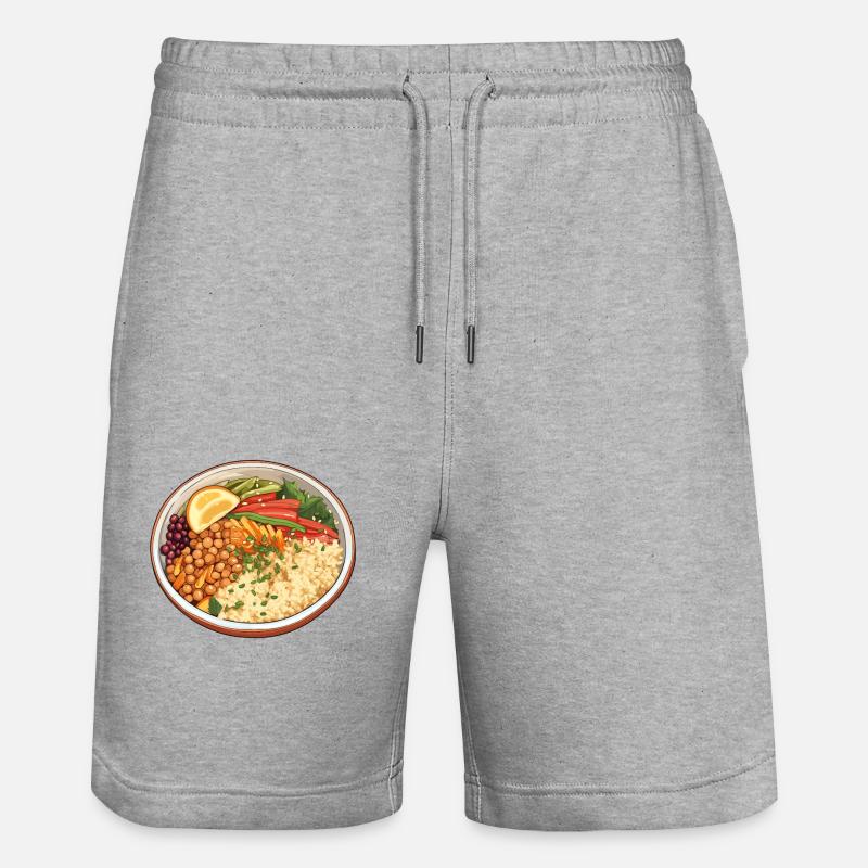 Bol de couscous Aliments sains - Short de jogging bio TRAINER Stanley/Stella unisexe - gris chiné