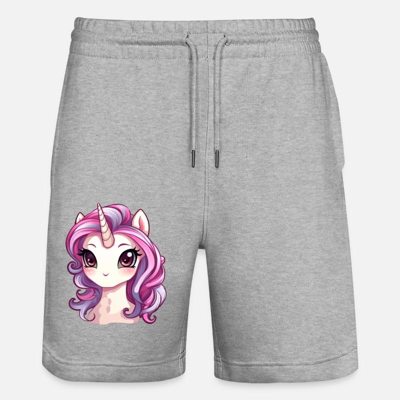 Licorne - Short de jogging bio TRAINER Stanley/Stella unisexe - gris chiné