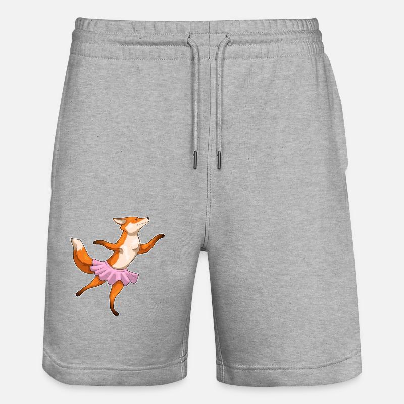 Fox Ballerina Ballet Dance - Short de jogging bio TRAINER Stanley/Stella unisexe - gris chiné