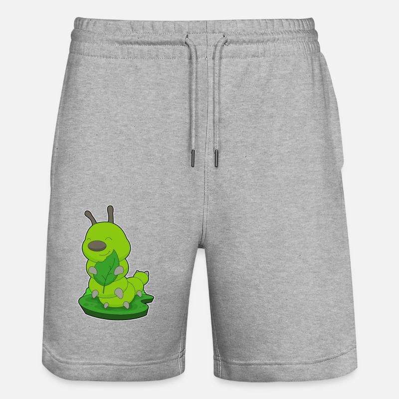 Feuille de chenille - Short de jogging bio TRAINER Stanley/Stella unisexe - gris chiné