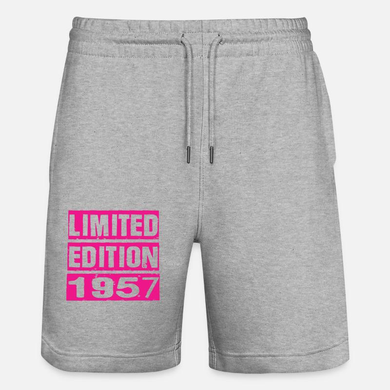 Édition limitée 1957 - Short de jogging bio TRAINER Stanley/Stella unisexe - gris chiné