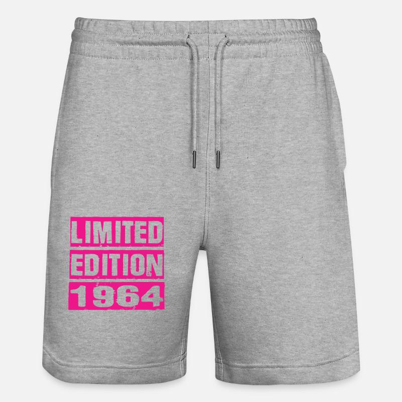 Édition limitée 1964 - Short de jogging bio TRAINER Stanley/Stella unisexe - gris chiné