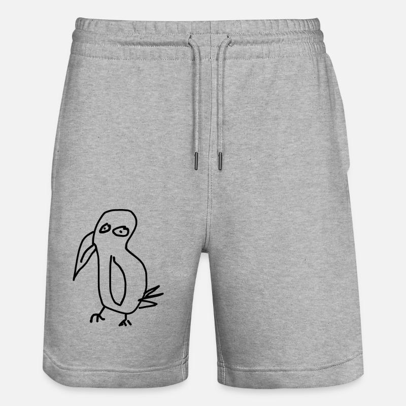 Perroquet - Short de jogging bio TRAINER Stanley/Stella unisexe - gris chiné