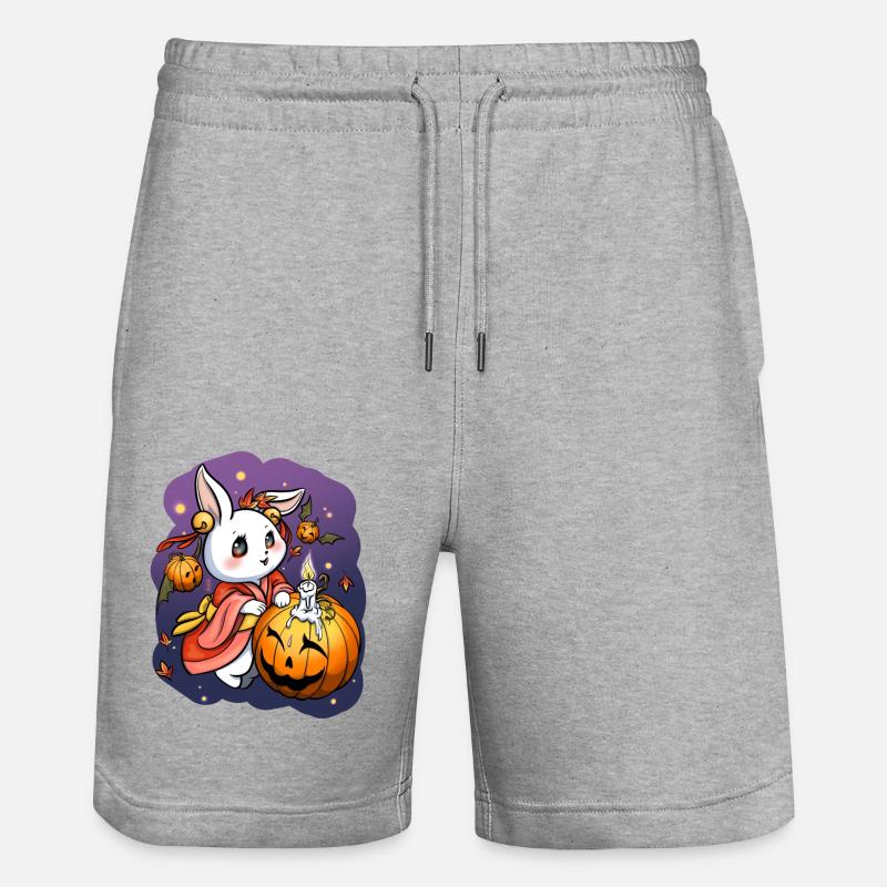 Lapin Obon mignon - Short de jogging bio TRAINER Stanley/Stella unisexe - gris chiné