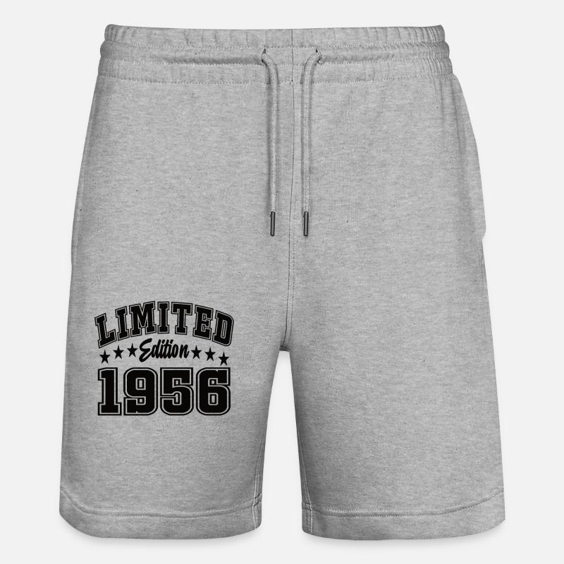 Édition limitée 1956 - Short de jogging bio TRAINER Stanley/Stella unisexe - gris chiné