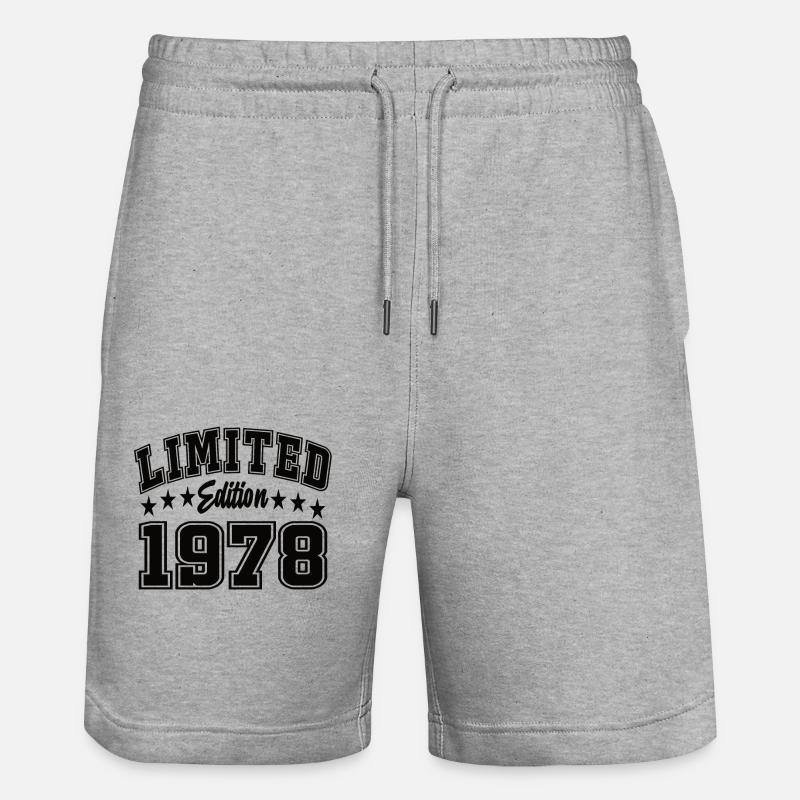 Édition limitée 1978 - Short de jogging bio TRAINER Stanley/Stella unisexe - gris chiné