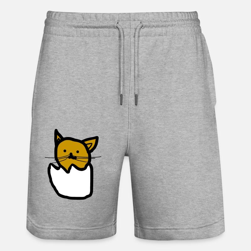 Chat - Short de jogging bio TRAINER Stanley/Stella unisexe - gris chiné