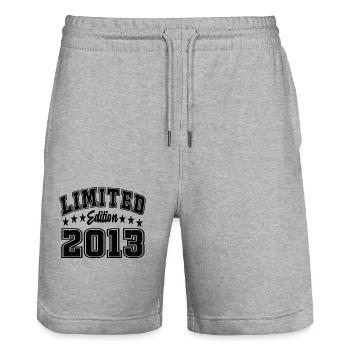 Limited Edition 2013 - Stanley/Stella Unisex Bio Joggingshorts Trainer  - Grau meliert - Vorne - Nik (191cm) & Marisol (170cm)