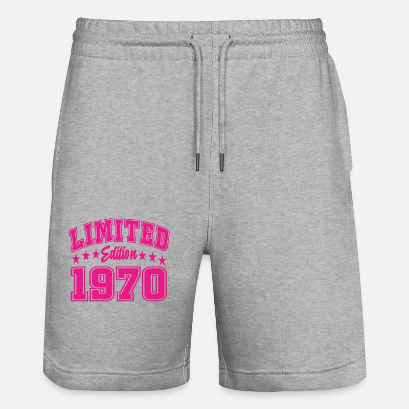Édition limitée 1970 - Short de jogging bio TRAINER Stanley/Stella unisexe - gris chiné