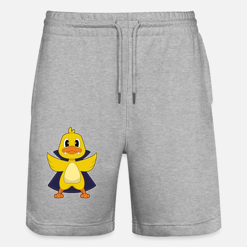 Vampire canard - Short de jogging bio TRAINER Stanley/Stella unisexe - gris chiné
