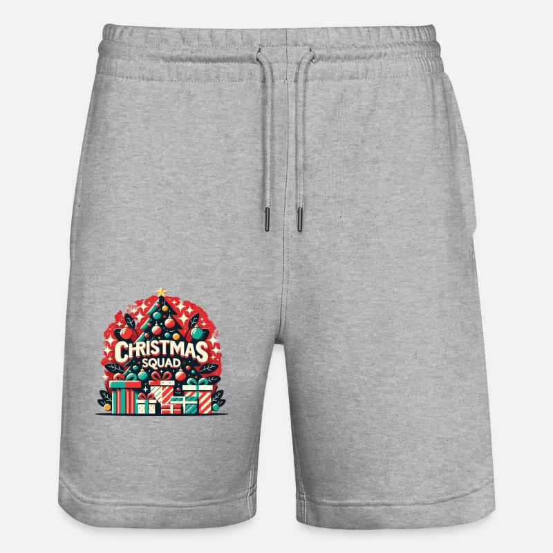 Escouade de Noël - Short de jogging bio TRAINER Stanley/Stella unisexe - gris chiné