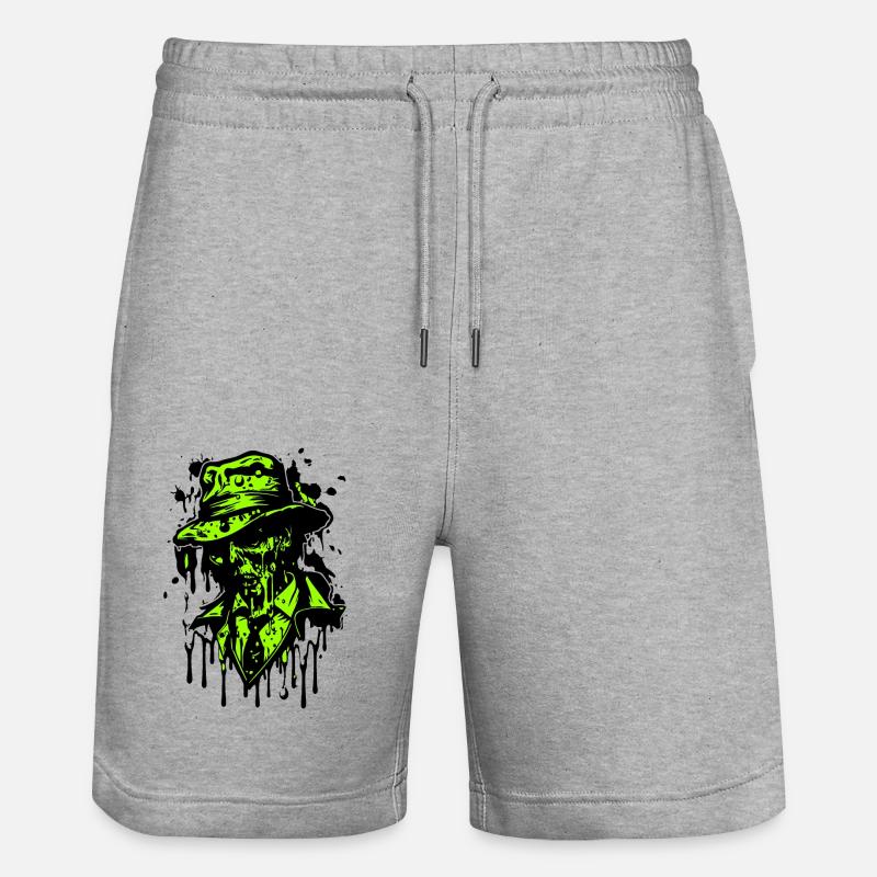 Dreaddy Daddy Zombie - Short de jogging bio TRAINER Stanley/Stella unisexe - gris chiné