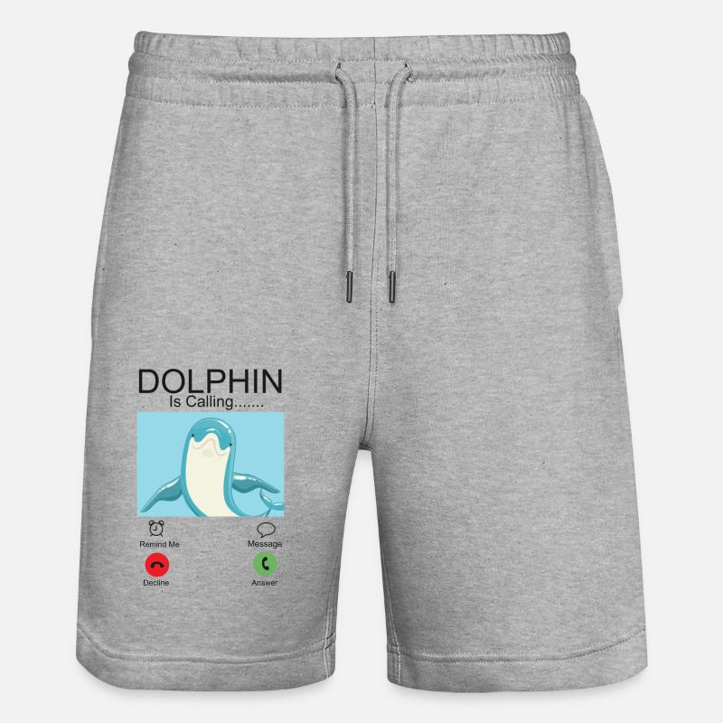 Dolphin Phone Display Dolphin Est - Short de jogging bio TRAINER Stanley/Stella unisexe - gris chiné