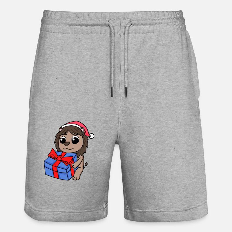 Noël Lion - Short de jogging bio TRAINER Stanley/Stella unisexe - gris chiné