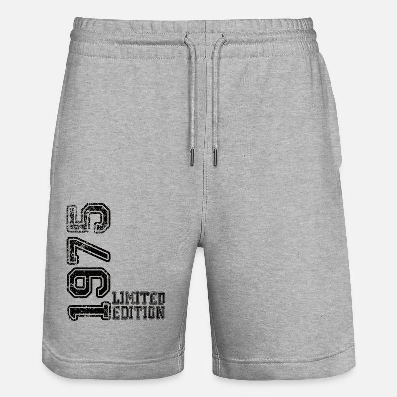Édition limitée 1975 - Short de jogging bio TRAINER Stanley/Stella unisexe - gris chiné