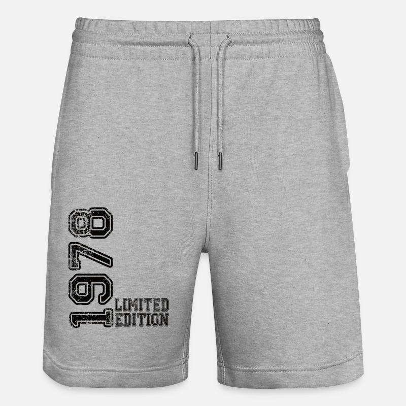 Édition limitée 1978 - Short de jogging bio TRAINER Stanley/Stella unisexe - gris chiné