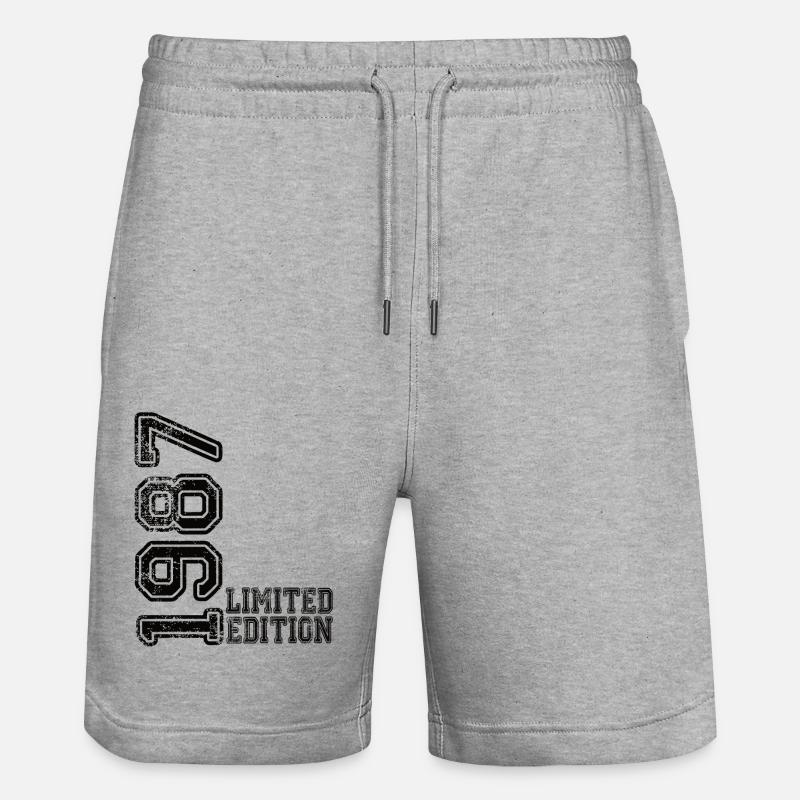 Édition limitée 1987 - Short de jogging bio TRAINER Stanley/Stella unisexe - gris chiné