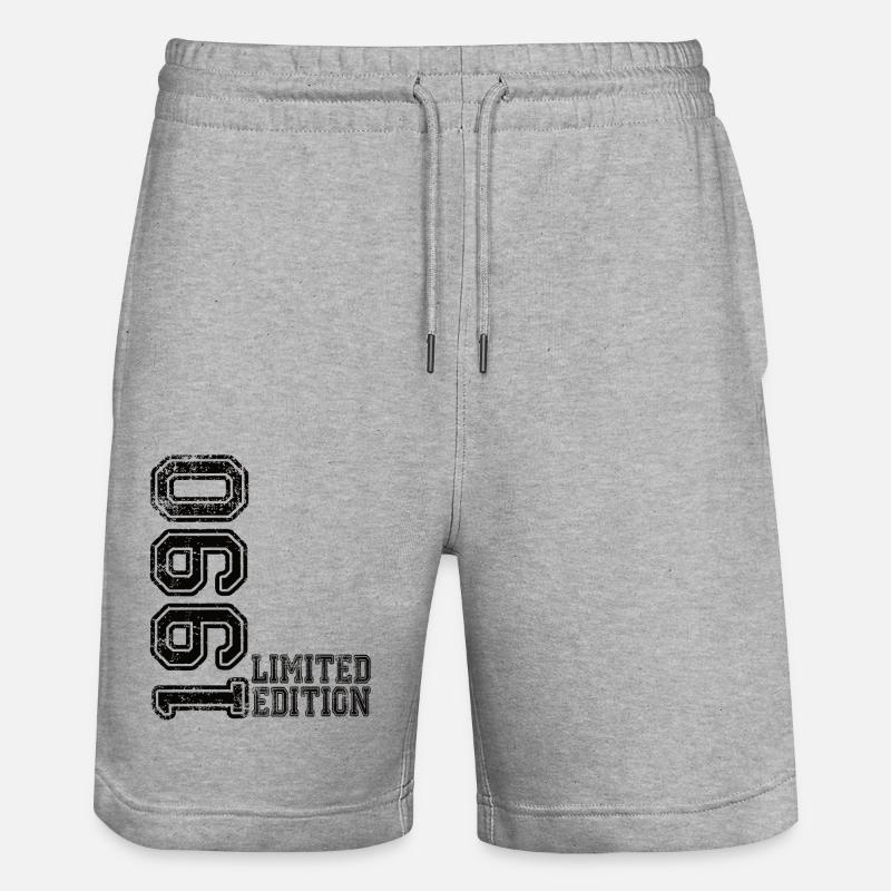 Édition limitée 1990 - Short de jogging bio TRAINER Stanley/Stella unisexe - gris chiné