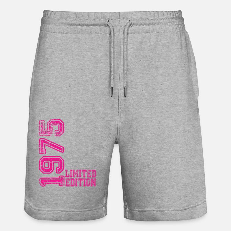 Édition limitée 1975 - Short de jogging bio TRAINER Stanley/Stella unisexe - gris chiné