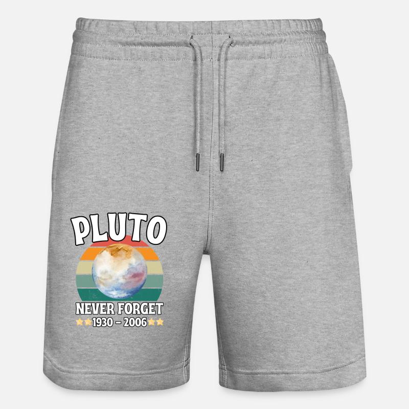 Pluton, planète, mémoire éternelle, 1930-2006 - Short de jogging bio TRAINER Stanley/Stella unisexe - gris chiné