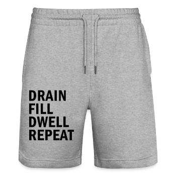 Peritoneal Dialysis Nurse funny nursing Quote - Stanley/Stella Unisex Bio Joggingshorts Trainer  - Grau meliert - Vorne - Nik (191cm) & Marisol (170cm)