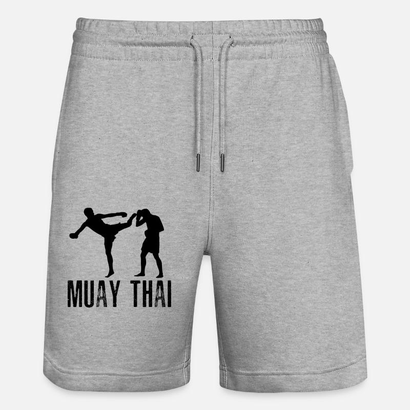 Muay Thaï - Short de jogging bio TRAINER Stanley/Stella unisexe - gris chiné