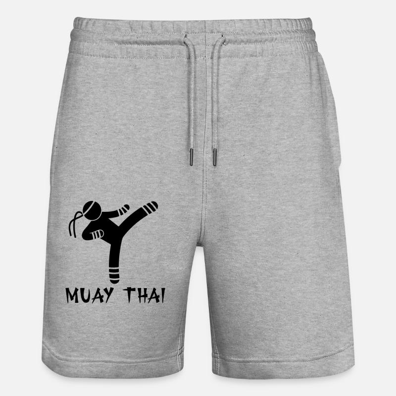Muay Thaï - Short de jogging bio TRAINER Stanley/Stella unisexe - gris chiné