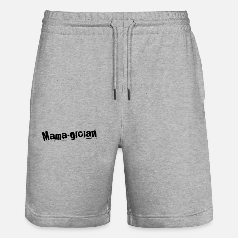 Mama-Gician Marvels - Short de jogging bio TRAINER Stanley/Stella unisexe - gris chiné