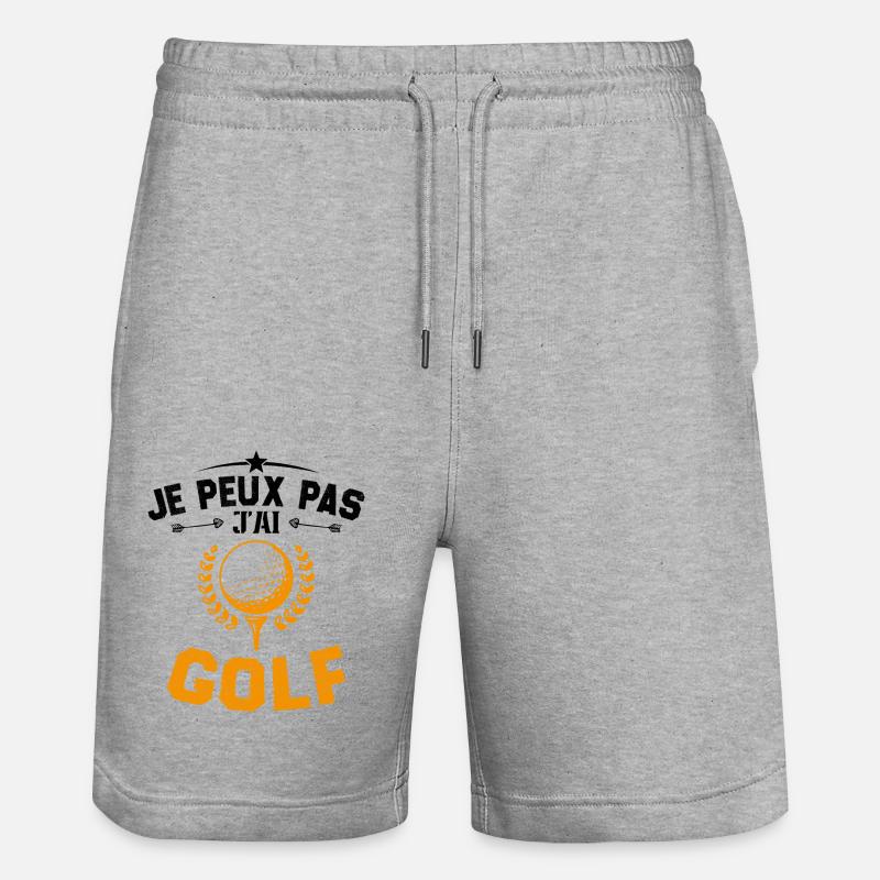 Je peux pas jai golf - Short de jogging bio TRAINER Stanley/Stella unisexe - gris chiné