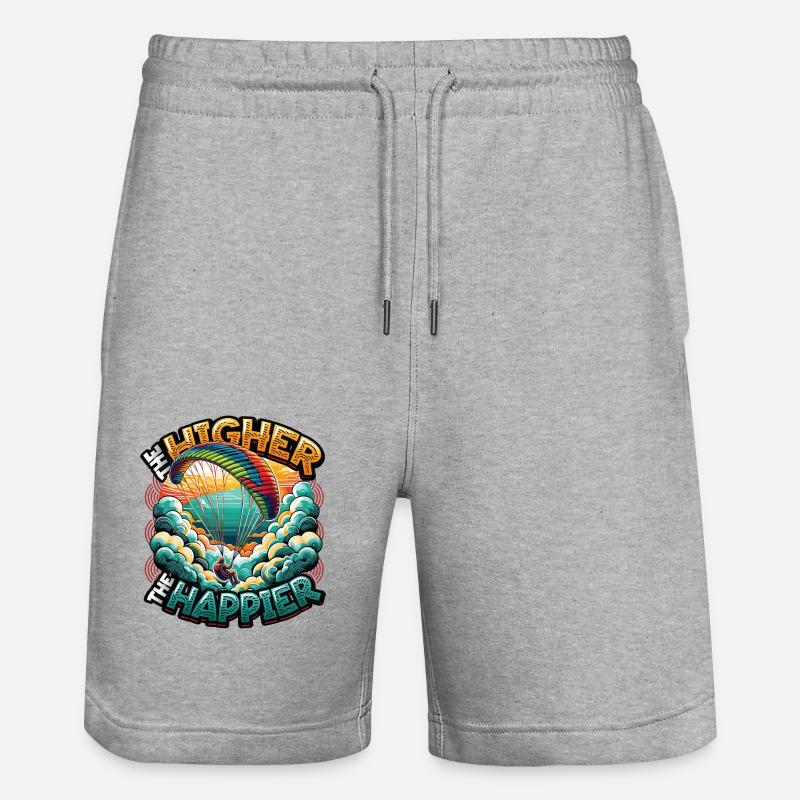 Parachutisme Parachutisme Parapente - Short de jogging bio TRAINER Stanley/Stella unisexe - gris chiné