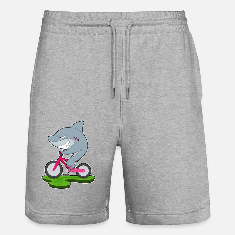 Vélo Shark - Short de jogging bio TRAINER Stanley/Stella unisexe - gris chiné