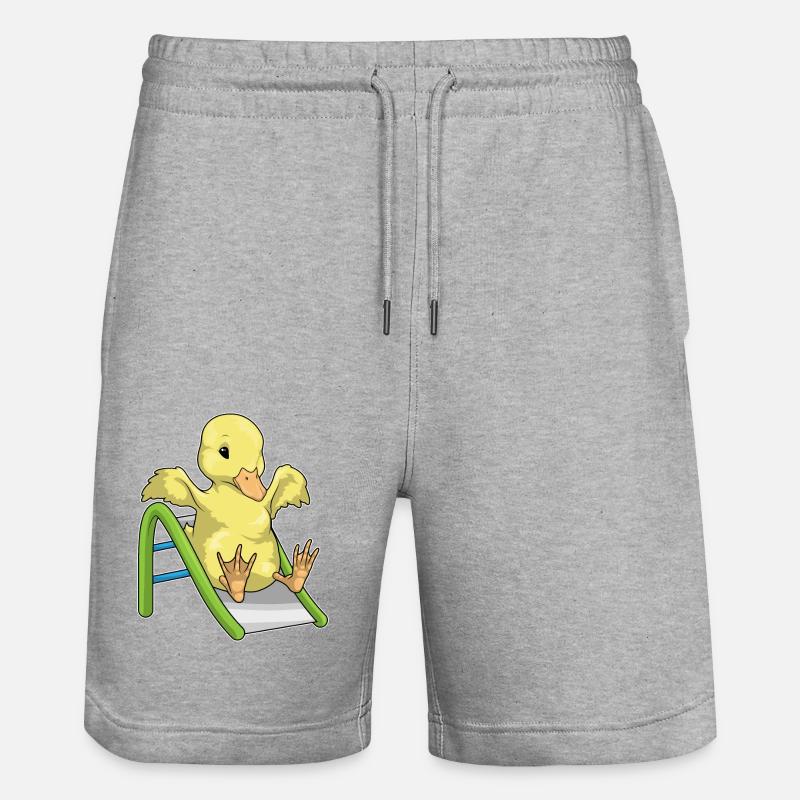 Toboggan de canard - Short de jogging bio TRAINER Stanley/Stella unisexe - gris chiné