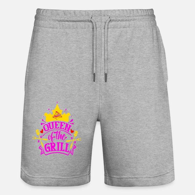 Reine du grill - Short de jogging bio TRAINER Stanley/Stella unisexe - gris chiné