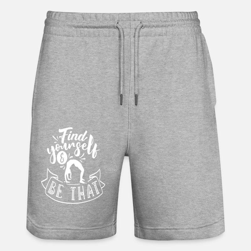 Trouvez-vous et soyez cela - Yoga - Short de jogging bio TRAINER Stanley/Stella unisexe - gris chiné