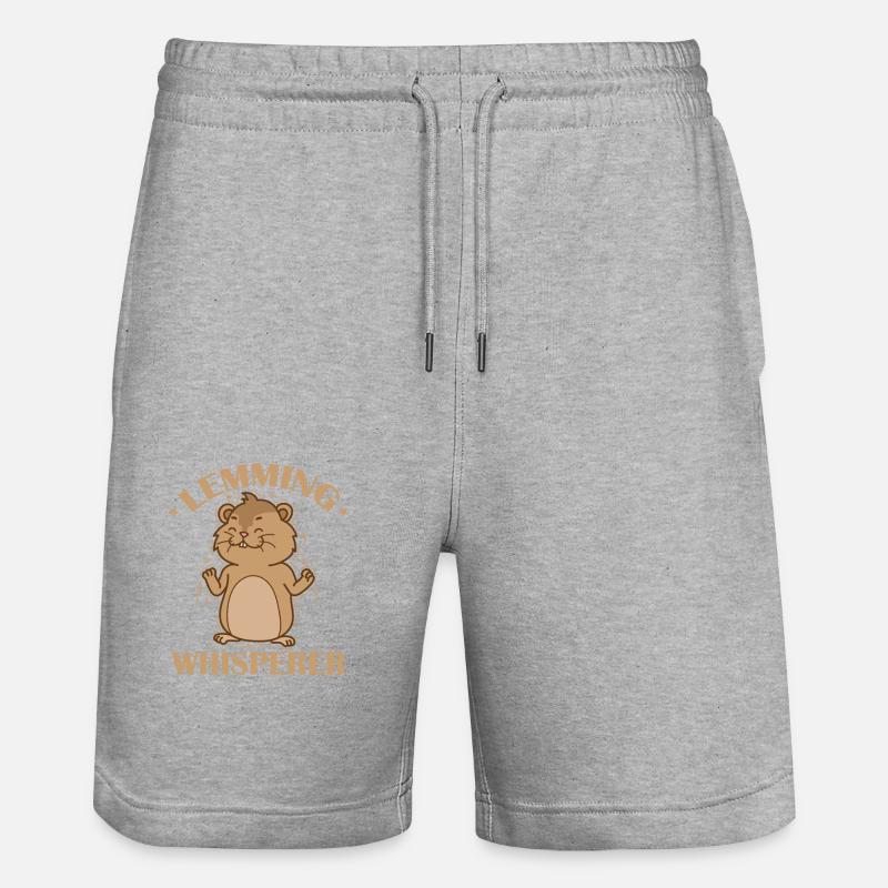 Lemming Whisperer Rongeur - Short de jogging bio TRAINER Stanley/Stella unisexe - gris chiné