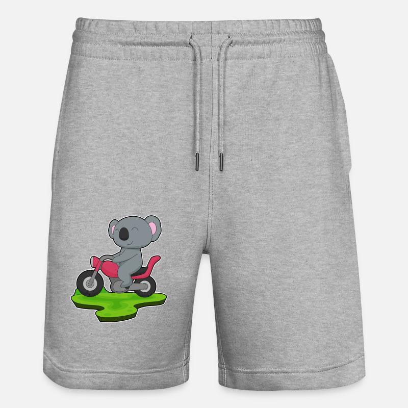 Moto Koala - Short de jogging bio TRAINER Stanley/Stella unisexe - gris chiné