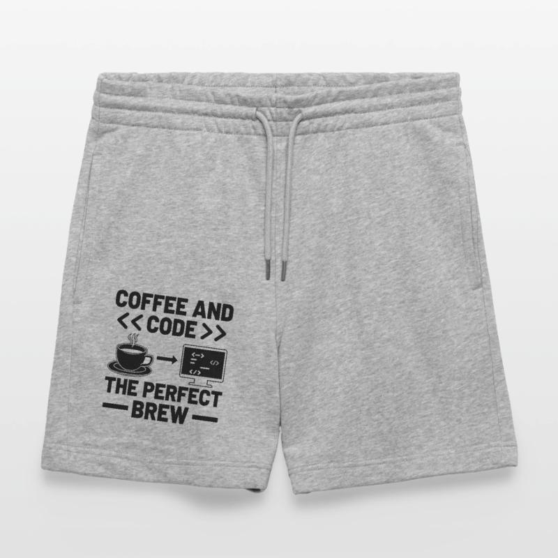 Kaffee-Codierung Programmierer Programmierer Entwickler Nerd Coff Stanley/Stella Unisex Bio Joggingshorts Trainer 
