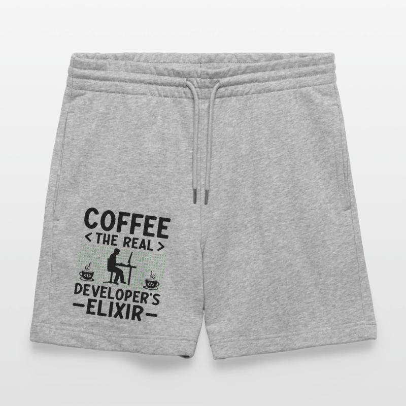 Coffee Coding Programmer Coder Developer Nerd Coff Stanley/Stella Trainer Unisex Organic Jogging Shorts